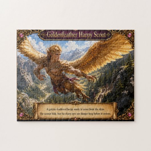 Goudveer Harpij Verkenner Legpuzzel (Horizontaal)