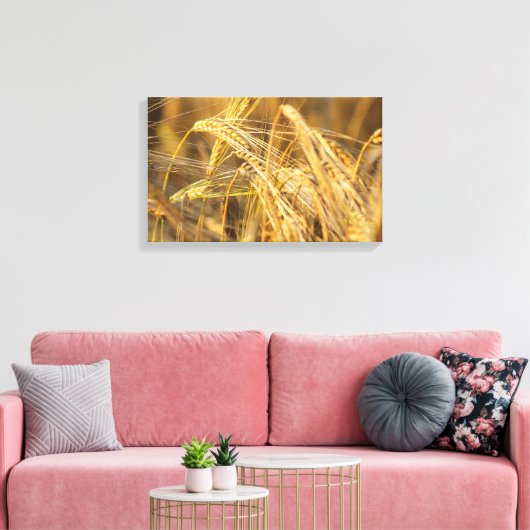 Goudveld (tarweoren) canvas afdruk (Insitu (Woonkamer))