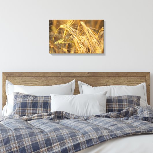 Goudveld (tarweoren) canvas afdruk (Insitu (Slaapkamer))