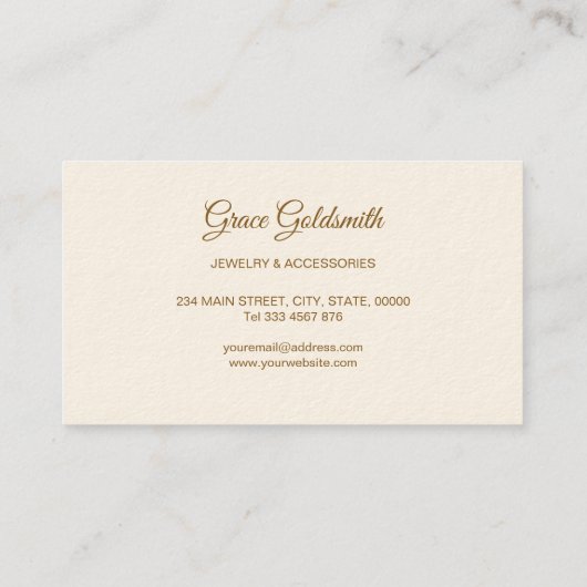 goudveren en sieraden visitekaartje (Achterkant)
