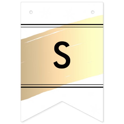 Goudverf penseel Swish van Elegant Season Vlaggetjes (Eerste vlag)