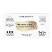 Goudverf serumlabels aanbrengen etiket (Voorkant)