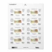 Goudverf serumlabels aanbrengen etiket (Full Sheet)