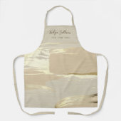 Goudverfborstel zorgt voor een schoonheidsberoeps  schort (Voorkant)