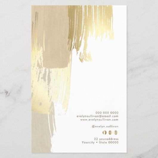 Goudverfpenseelstreken - prijslijstmap flyer (Achterkant)