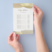 Goudverfpenseelstreken - prijslijstmap flyer (Hand)