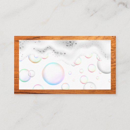 Goudverstuiver | Zeep Sud | Lijst van hout Visitekaartje (Achterkant)