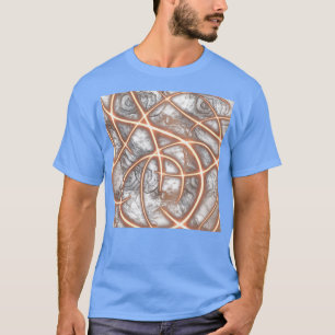 Goudvezel in metaal t-shirt