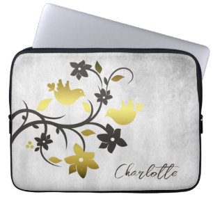 Goudvezel persoonlijke laptophoes laptop sleeve