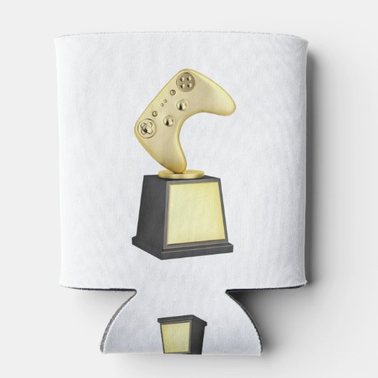 Goudvideogame-trofee Blikjeskoeler (Achterkant)