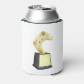 Goudvideogame-trofee Blikjeskoeler (Blikje Achterkant)