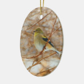 goudvink keramisch ornament (Links)