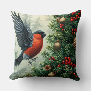 Goudvink Kerstboom Knus Thuis Stijl Kussen