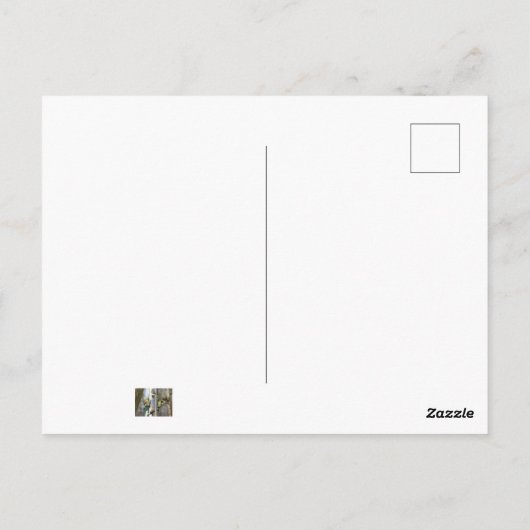 Goudvinken bij de feeder briefkaart (Achterkant)