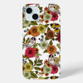 goudvinken en bloemen Case-Mate iPhone case (Achterkant)