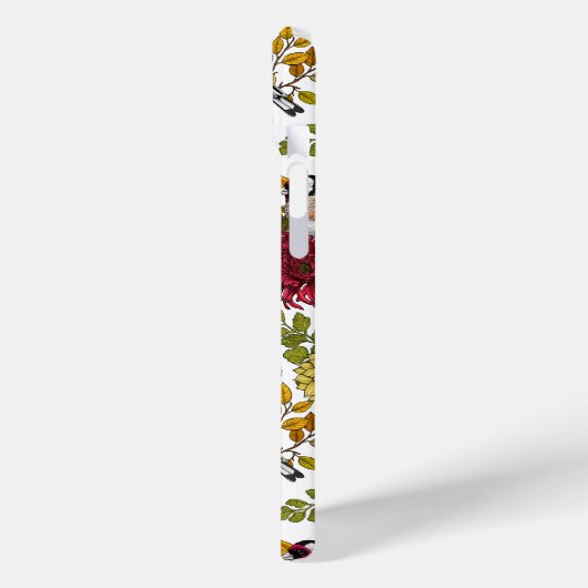 goudvinken en bloemen Case-Mate iPhone case (Achterkant / Links)