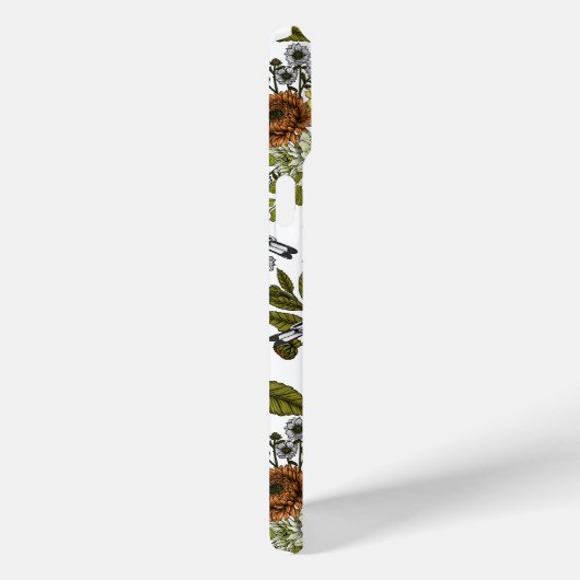 goudvinken en bloemen Case-Mate iPhone case (Achterkant / Rechts)