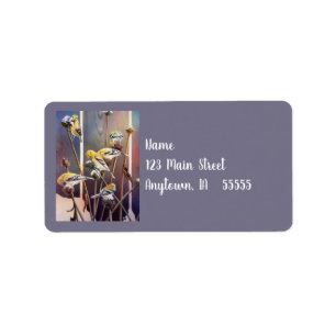 Goudvinken en Waterverf met drijvende concefloer Etiket