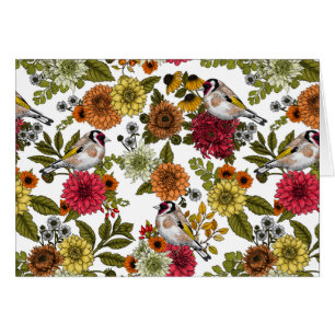 Goudvinken in de tuin