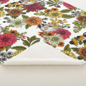 Goudvinken in de tuin sherpa deken (3/4)