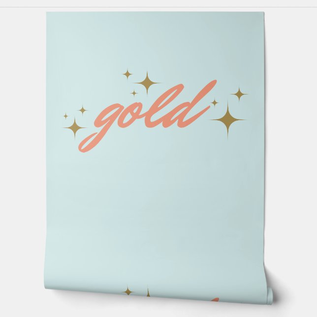 goudvinyl behang (Afrollen)