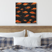 Goudvis 3 canvas afdruk (Insitu (Slaapkamer))