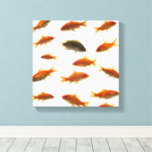 Goudvis 4 canvas afdruk (Insitu (Houten vloer))