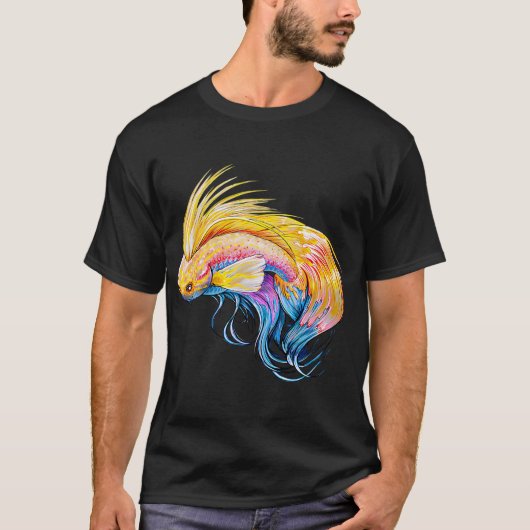 Goudvis Blauwe Lippvis T-shirt (Voorkant)