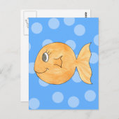 Goudvis. Briefkaart (Voorkant / Achterkant)