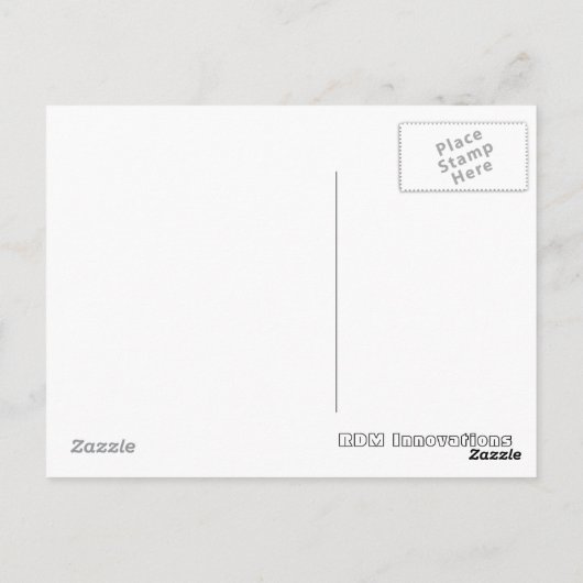 goudvis briefkaart (Achterkant)