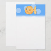 Goudvis. Briefpapier (Voorkant / Achterkant)