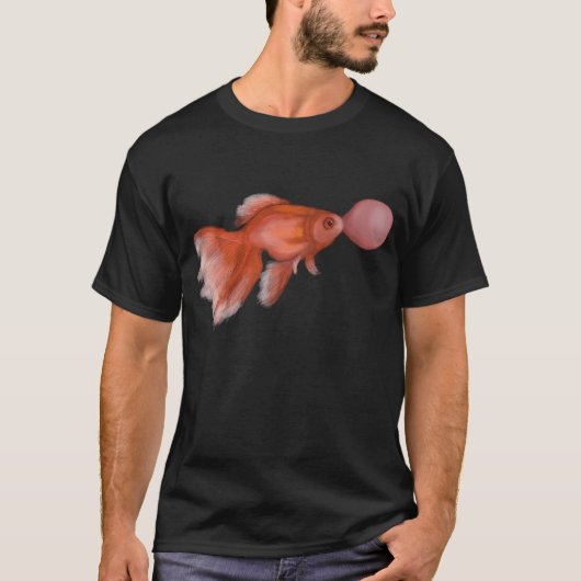 Goudvis Bubblegum Bel T-shirt (Voorkant)