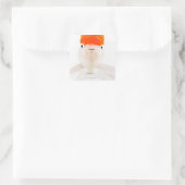 Goudvis (Carassius auratus) Vierkante Sticker (Tas)