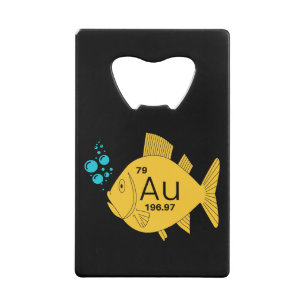 goudvis creditkaart flessenopener