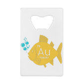 goudvis creditkaart flessenopener (Achterkant)