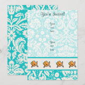 Goudvis; Cute Kaart (Voorkant / Achterkant)