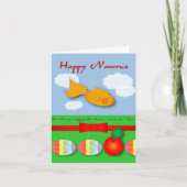 Goudvis en de Kaart van Nowruz van het Citaat Rumi (Voorkant)