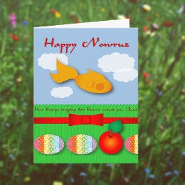 Goudvis en de Kaart van Nowruz van het Citaat Rumi