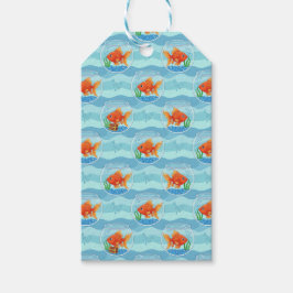 Goudvis Feestcadeautags Cadeaulabel
