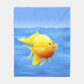 goudvis fleece deken (Voorkant)
