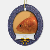 Goudvis ・ Goudvis ・ Eerste Kerstmis visserij Keramisch Ornament (Links)