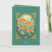 Goudvis Grace Nowruz-viering Kaart (Achterkant)