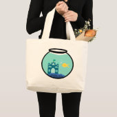 goudvis grote tote bag (Voorkant (product))