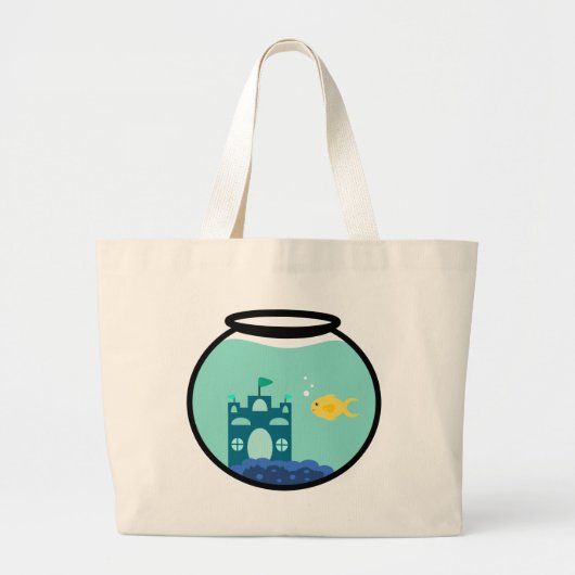 goudvis grote tote bag (Voorkant)