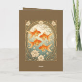 Goudvis Harmonie Nowruz-viering Kaart (Achterkant)