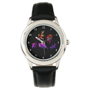 Goudvis + horloge