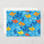 Goudvis in aquarium briefkaart (Voorkant / Achterkant)