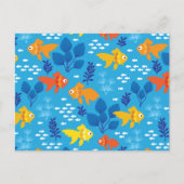 Goudvis in aquarium briefkaart (Voorkant)