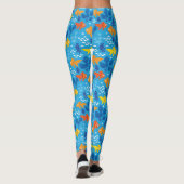 Goudvis in aquarium leggings (Achterkant)