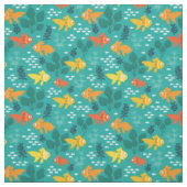 Goudvis in aquarium stof (Swatch)